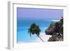 Tulum Shoreline Mexico-George Oze-Framed Photographic Print