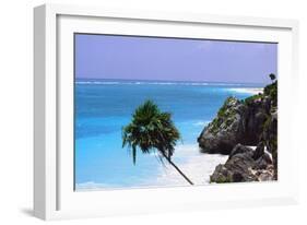 Tulum Shoreline Mexico-George Oze-Framed Photographic Print