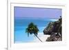 Tulum Shoreline Mexico-George Oze-Framed Photographic Print