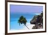 Tulum Shoreline Mexico-George Oze-Framed Photographic Print