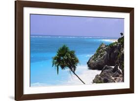 Tulum Shoreline Mexico-George Oze-Framed Photographic Print