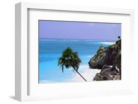 Tulum Shoreline Mexico-George Oze-Framed Photographic Print