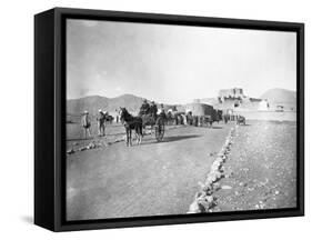 Tum-Tum Carts Head for Khyber Pass-William Henry Jackson-Framed Stretched Canvas