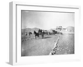 Tum-Tum Carts Head for Khyber Pass-William Henry Jackson-Framed Photographic Print