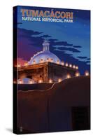 Tumacacori National Historical Park, Arizona - Luminarias-Lantern Press-Stretched Canvas