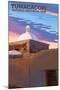 Tumacacori National Historical Park, Arizona - Tumacacori Dome-Lantern Press-Mounted Art Print