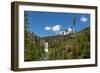 Tumalo Falls, a 97-foot waterfall on Tumalo Creek, in the Cascade Range west of Bend, Oregon, Unite-Martin Child-Framed Photographic Print