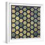 Tumbling Blocks Coverlet, American, 19th Century-null-Framed Premium Giclee Print