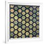 Tumbling Blocks Coverlet, American, 19th Century-null-Framed Giclee Print