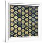 Tumbling Blocks Coverlet, American, 19th Century-null-Framed Giclee Print