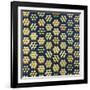 Tumbling Blocks Coverlet, American, 19th Century-null-Framed Giclee Print