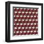 Tumbling Blocks (Red)-Susan Clickner-Framed Giclee Print