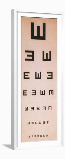 Tumbling E Eye Chart-Science Source-Framed Premium Giclee Print