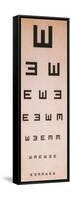 Tumbling E Eye Chart-Science Source-Framed Stretched Canvas