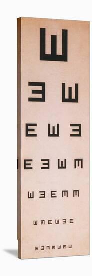 Tumbling E Eye Chart-Science Source-Stretched Canvas