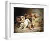 Tumbling Retriever Puppies-Frederico Olaria-Framed Giclee Print