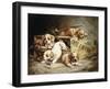 Tumbling Retriever Puppies-Frederico Olaria-Framed Giclee Print