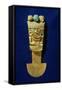Tumi or Ceremonial Knife in the Shape of Naylamp, Chimu-null-Framed Stretched Canvas