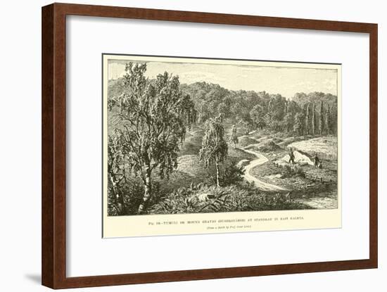 Tumuli or Mound Graves-null-Framed Giclee Print