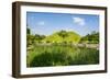 Tumuli Park with its Tombs from the Shilla Monarchs-Michael-Framed Photographic Print