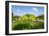 Tumuli Park with its Tombs from the Shilla Monarchs-Michael-Framed Photographic Print