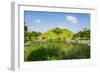 Tumuli Park with its Tombs from the Shilla Monarchs-Michael-Framed Photographic Print