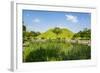 Tumuli Park with its Tombs from the Shilla Monarchs-Michael-Framed Photographic Print