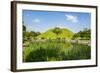 Tumuli Park with its Tombs from the Shilla Monarchs-Michael-Framed Photographic Print