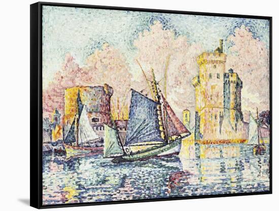 Tuna Boat Entering the Port of La Rochelle-Paul Signac-Framed Stretched Canvas