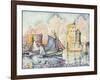 Tuna Boat Entering the Port of La Rochelle-Paul Signac-Framed Giclee Print