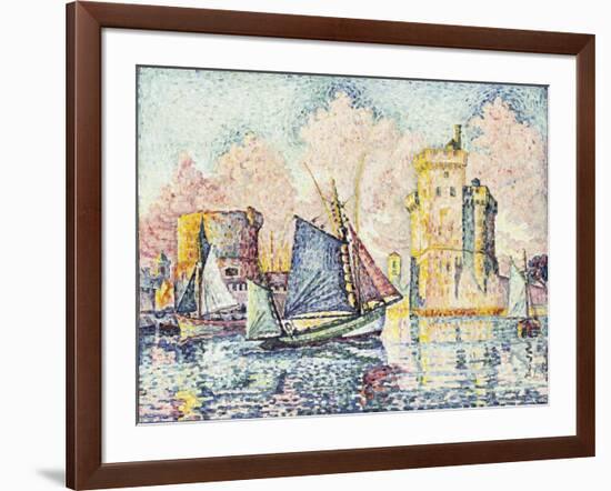 Tuna Boat Entering the Port of La Rochelle-Paul Signac-Framed Giclee Print