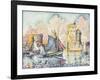 Tuna Boat Entering the Port of La Rochelle-Paul Signac-Framed Giclee Print