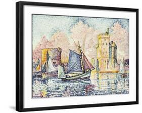 Tuna Boat Entering the Port of La Rochelle-Paul Signac-Framed Premium Giclee Print