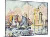 Tuna Boat Entering the Port of La Rochelle-Paul Signac-Mounted Premium Giclee Print