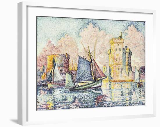 Tuna Boat Entering the Port of La Rochelle-Paul Signac-Framed Giclee Print