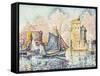 Tuna Boat Entering the Port of La Rochelle-Paul Signac-Framed Stretched Canvas