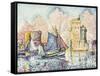 Tuna Boat Entering the Port of La Rochelle-Paul Signac-Framed Stretched Canvas