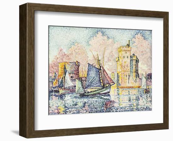 Tuna Boat Entering the Port of La Rochelle-Paul Signac-Framed Premium Giclee Print