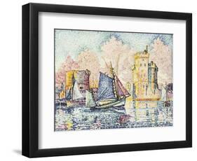 Tuna Boat Entering the Port of La Rochelle-Paul Signac-Framed Premium Giclee Print