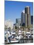 Tuna Harbor and Skyline, San Diego, California, United States of America, North America-Richard Cummins-Mounted Photographic Print