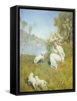 Tune for the Lambs-John Collier-Framed Stretched Canvas