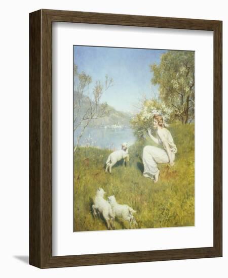 Tune for the Lambs-John Collier-Framed Giclee Print