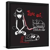 Tune Out-Emily the Strange-Framed Poster