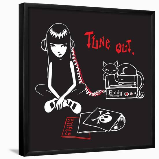 Tune Out-Emily the Strange-Framed Poster