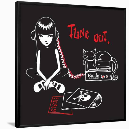 Tune Out-Emily the Strange-Framed Poster