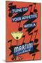 Tune Up Your Appetite, Martini-null-Mounted Art Print