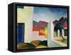 Tunesische Landschaft (Tunisian landscape). Oil on canvas.-August Macke-Framed Stretched Canvas