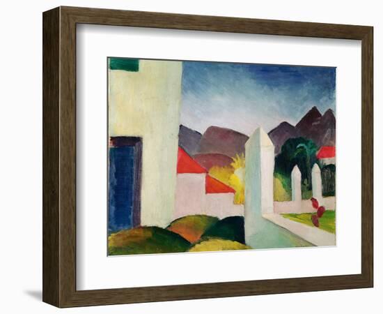 Tunesische Landschaft (Tunisian landscape). Oil on canvas.-August Macke-Framed Giclee Print