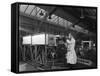 Tungsten Carbide Furnace Being Loaded, Edgar Allen Steel Co, Sheffield, South Yorkshire, 1962-Michael Walters-Framed Stretched Canvas