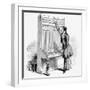 Tuning a Broadwood Cabinet Piano, London, 1842-null-Framed Giclee Print